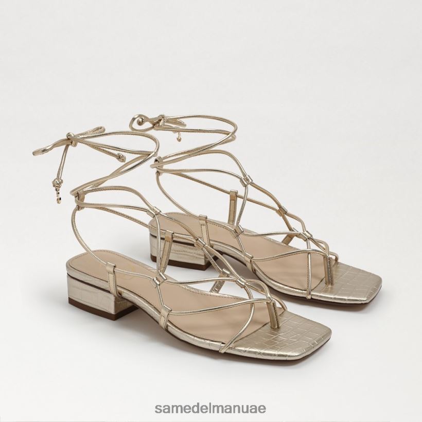 جلد أوراق الذهب أحذية Sam Edelman نحيف صندل دافي 246L6T421