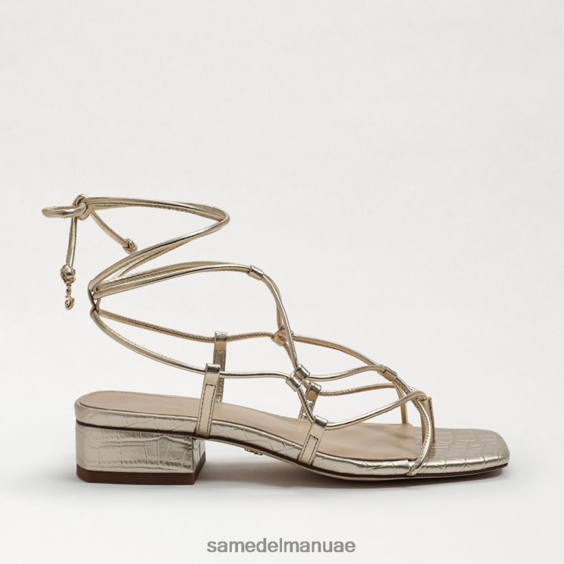 جلد أوراق الذهب أحذية Sam Edelman نحيف صندل دافي 246L6T421
