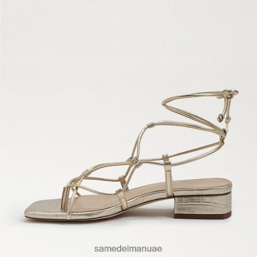 جلد أوراق الذهب أحذية Sam Edelman نحيف صندل دافي 246L6T421