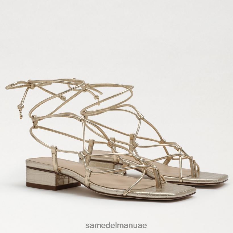 جلد أوراق الذهب أحذية Sam Edelman نحيف صندل دافي 246L6T421
