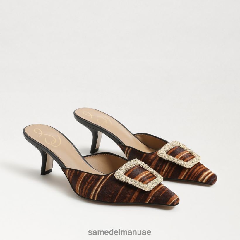 بني متعدد أحذية Sam Edelman نحيف بغل بكعب قطة بريت 246L6T430