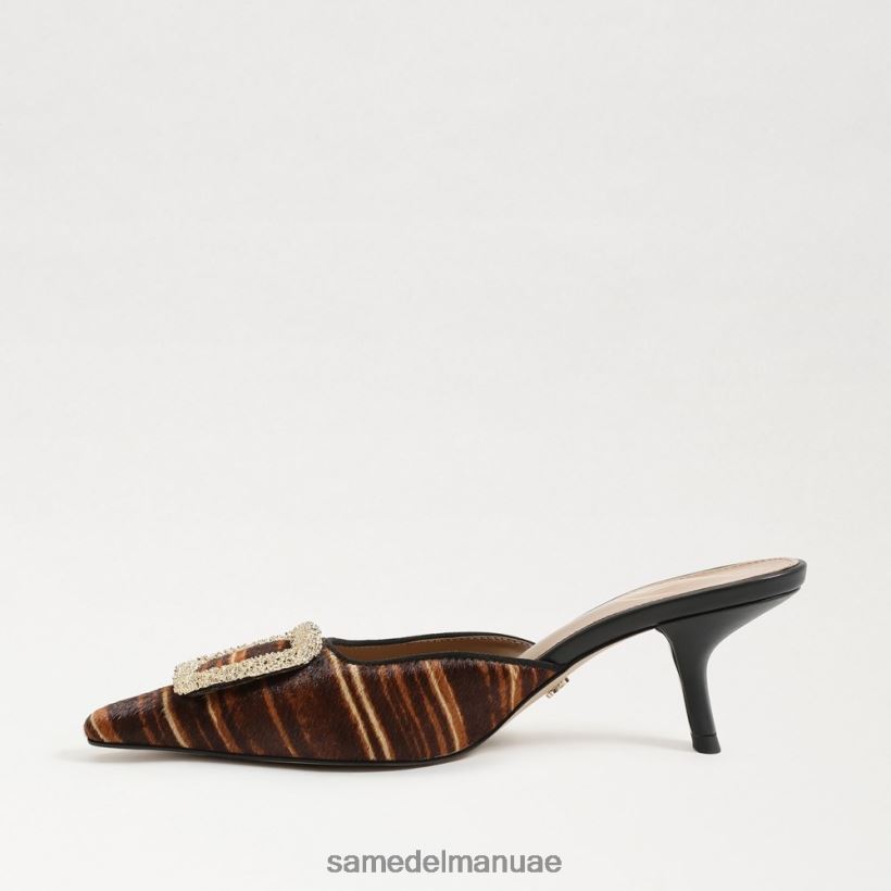 بني متعدد أحذية Sam Edelman نحيف بغل بكعب قطة بريت 246L6T430