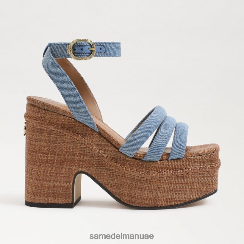 مونتروز الأزرق أحذية Sam Edelman نحيف صندل بكعب منصة تيبي 246L6T437