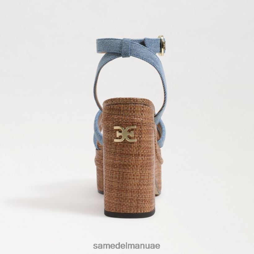 مونتروز الأزرق أحذية Sam Edelman نحيف صندل بكعب منصة تيبي 246L6T437