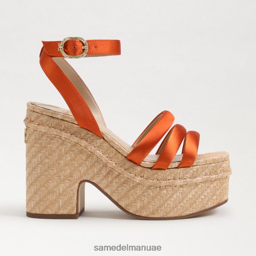 برتقال كالي أحذية Sam Edelman نحيف صندل بكعب منصة تيبي 246L6T439