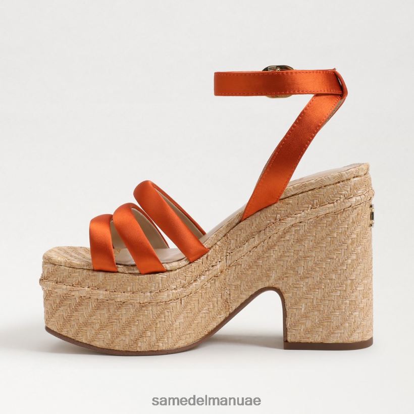 برتقال كالي أحذية Sam Edelman نحيف صندل بكعب منصة تيبي 246L6T439