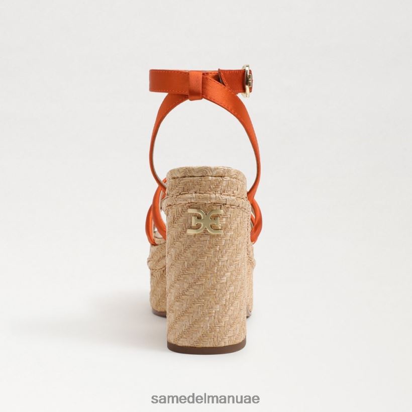 برتقال كالي أحذية Sam Edelman نحيف صندل بكعب منصة تيبي 246L6T439