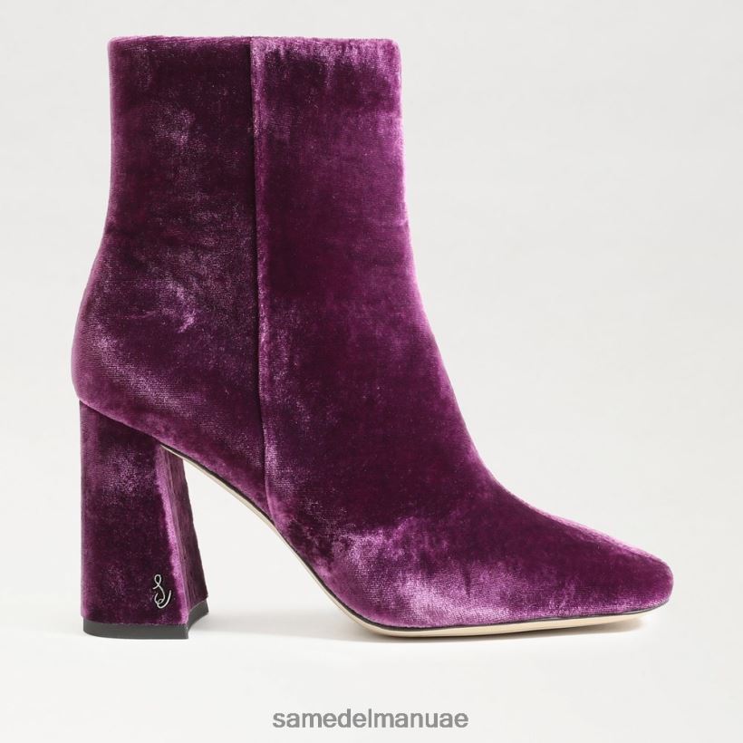 مخمل الأوركيد العميق أحذية Sam Edelman نحيف حذاء كودي للكاحل 246L6T448