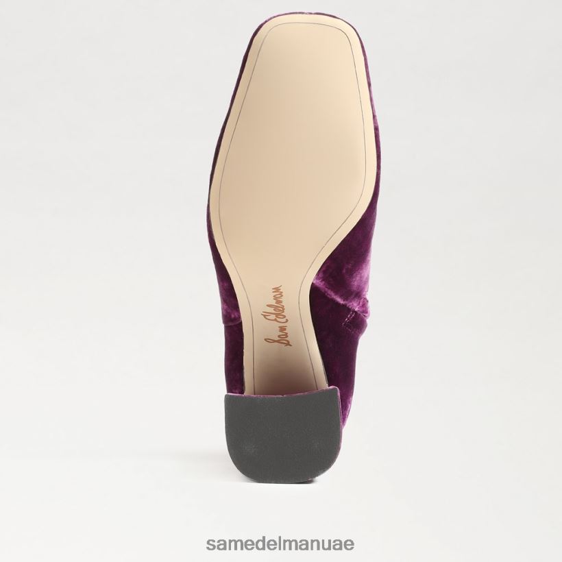 مخمل الأوركيد العميق أحذية Sam Edelman نحيف حذاء كودي للكاحل 246L6T448
