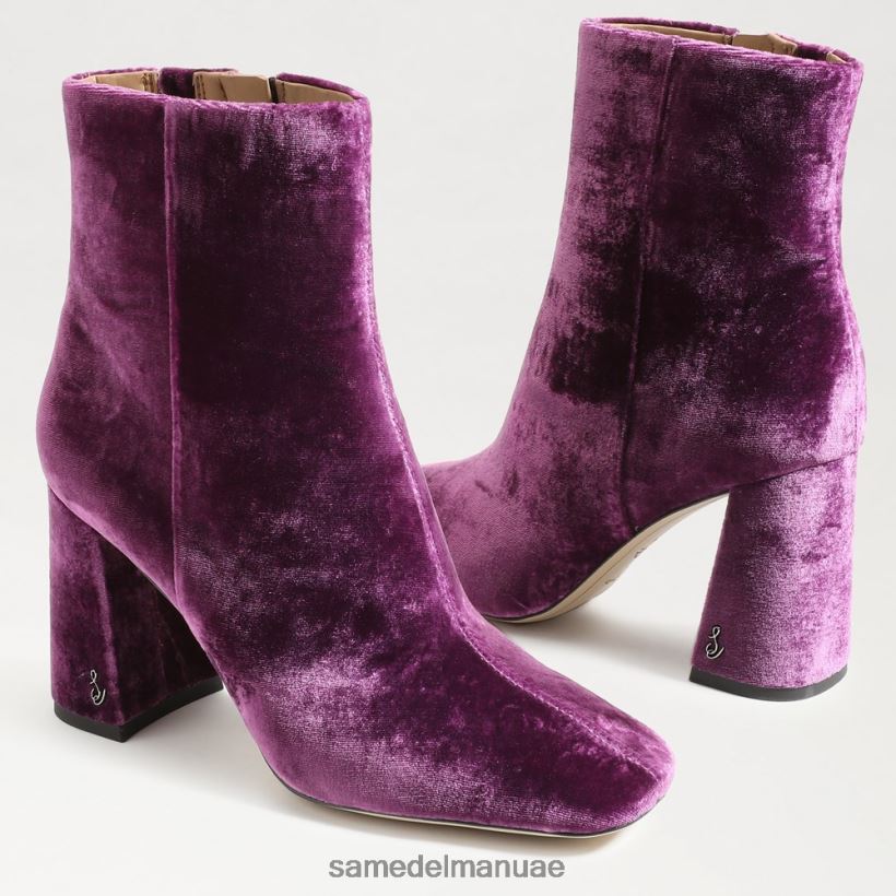 مخمل الأوركيد العميق أحذية Sam Edelman نحيف حذاء كودي للكاحل 246L6T448