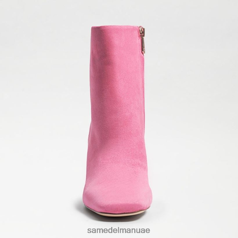 النثار الوردي من جلد الغزال أحذية Sam Edelman نحيف حذاء كودي للكاحل 246L6T450