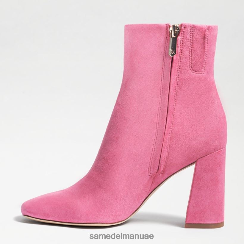 النثار الوردي من جلد الغزال أحذية Sam Edelman نحيف حذاء كودي للكاحل 246L6T450