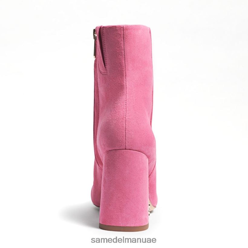 النثار الوردي من جلد الغزال أحذية Sam Edelman نحيف حذاء كودي للكاحل 246L6T450