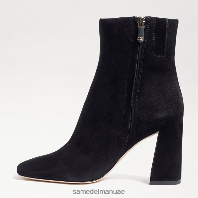 جلد الغزال الأسود أحذية Sam Edelman نحيف حذاء كودي للكاحل 246L6T451