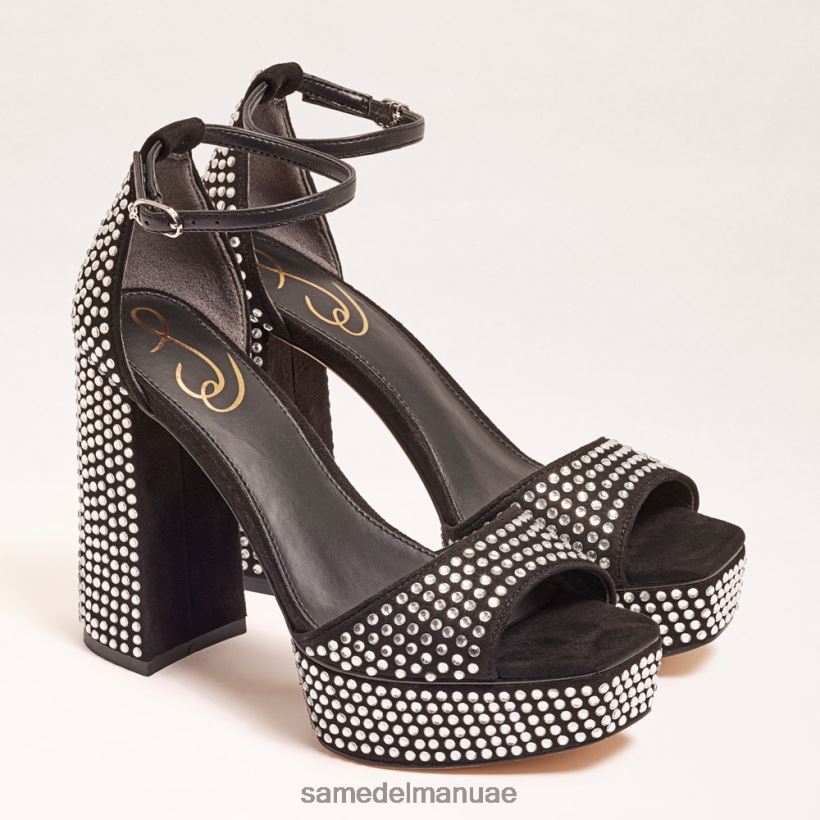 أسود أحذية Sam Edelman نحيف كعب منصة نيلي جليتز 246L6T453