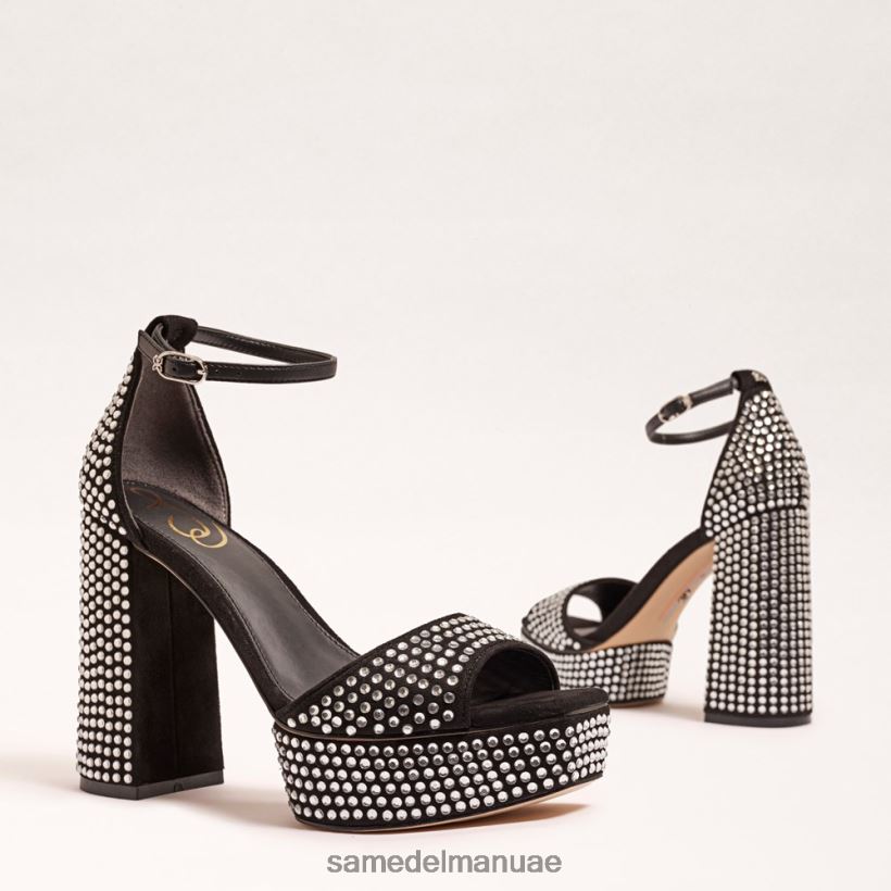 أسود أحذية Sam Edelman نحيف كعب منصة نيلي جليتز 246L6T453