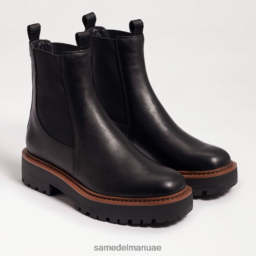 جلد أسود أحذية Sam Edelman نحيف حذاء لاجونا تشيلسي 246L6T459