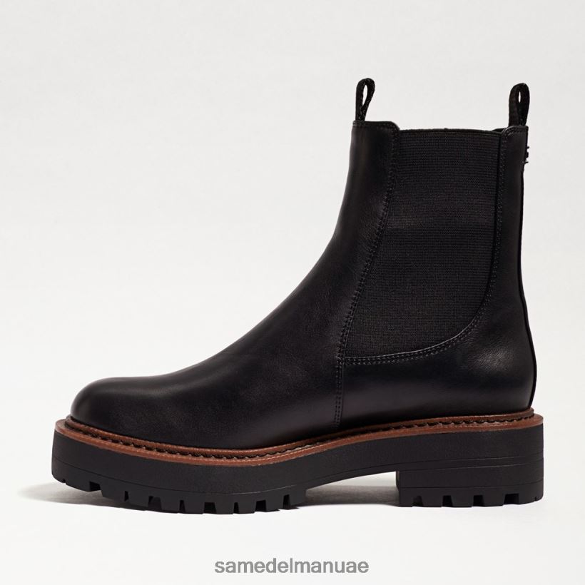 جلد أسود أحذية Sam Edelman نحيف حذاء لاجونا تشيلسي 246L6T459