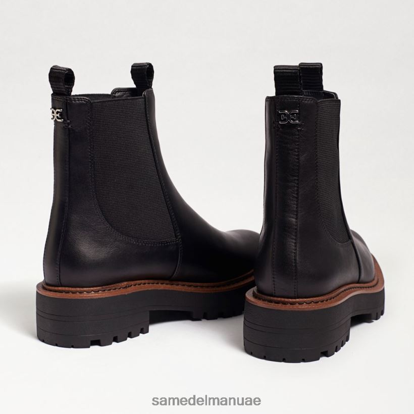 جلد أسود أحذية Sam Edelman نحيف حذاء لاجونا تشيلسي 246L6T459