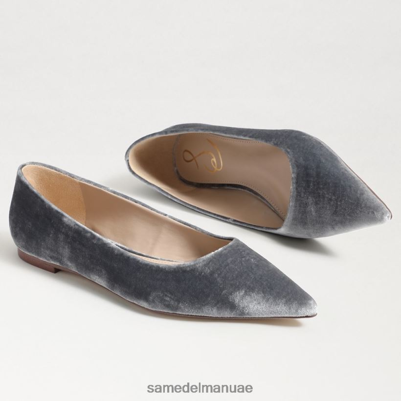 سموكي المخملية الزرقاء أحذية Sam Edelman نحيف واندا مدببة عند أصابع القدم 246L6T474