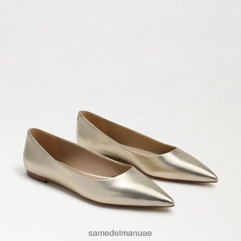 جلد الذهب المنصهر أحذية Sam Edelman نحيف واندا مدببة عند أصابع القدم 246L6T481