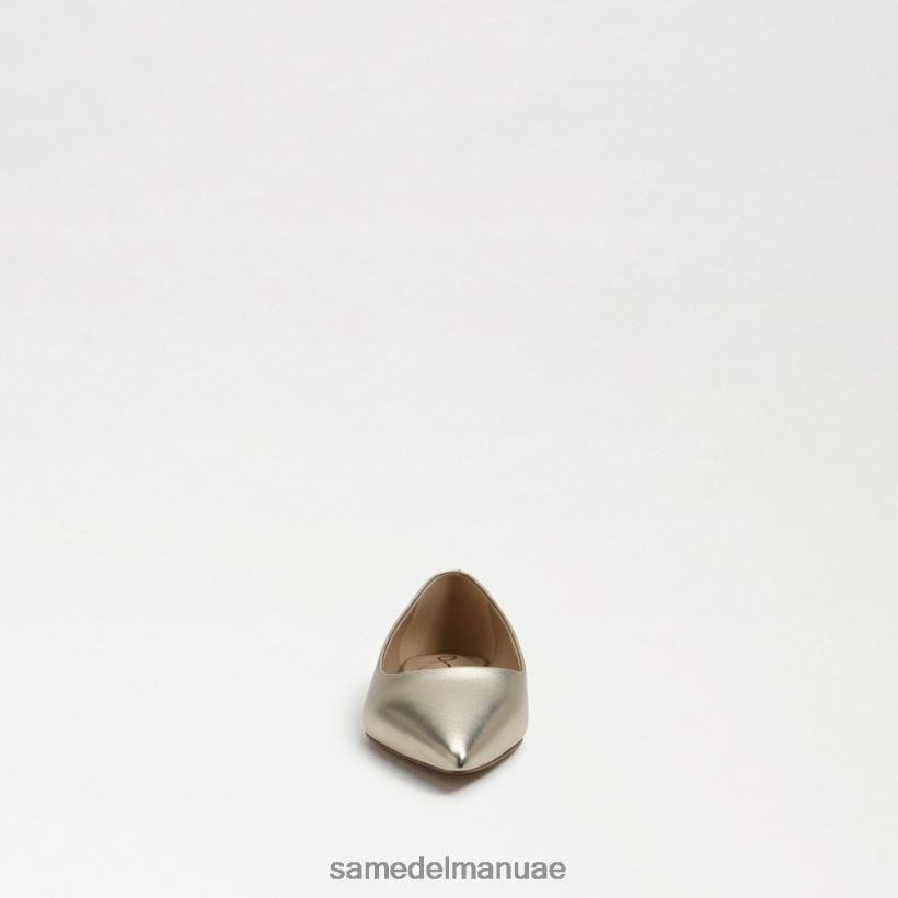 جلد الذهب المنصهر أحذية Sam Edelman نحيف واندا مدببة عند أصابع القدم 246L6T481