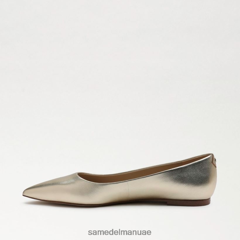 جلد الذهب المنصهر أحذية Sam Edelman نحيف واندا مدببة عند أصابع القدم 246L6T481