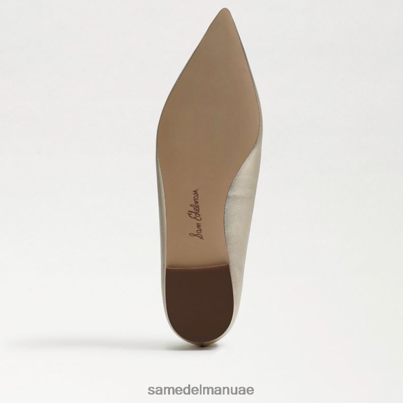 جلد الذهب المنصهر أحذية Sam Edelman نحيف واندا مدببة عند أصابع القدم 246L6T481
