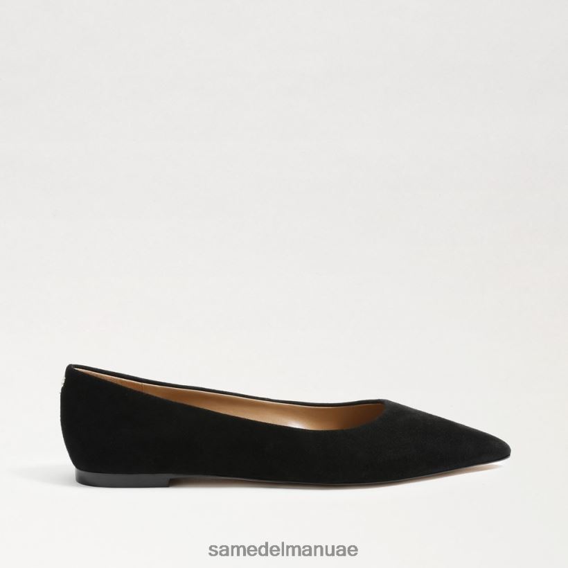 جلد الغزال الأسود أحذية Sam Edelman نحيف واندا مدببة عند أصابع القدم 246L6T484