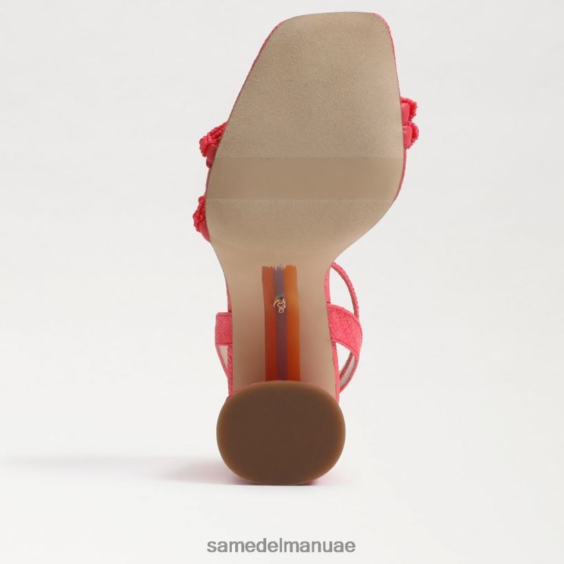 باروس الوردي أحذية Sam Edelman نحيف صندل بكعب عريض من الخرز من كيا 246L6T487