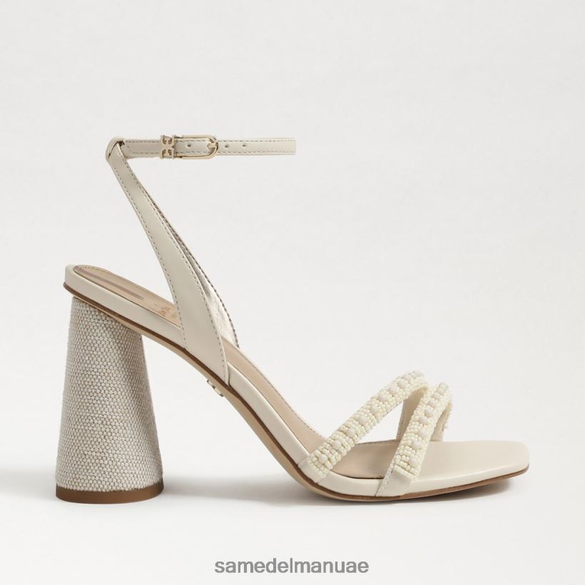 العاج الحديث أحذية Sam Edelman نحيف صندل بكعب عريض من الخرز من كيا 246L6T488