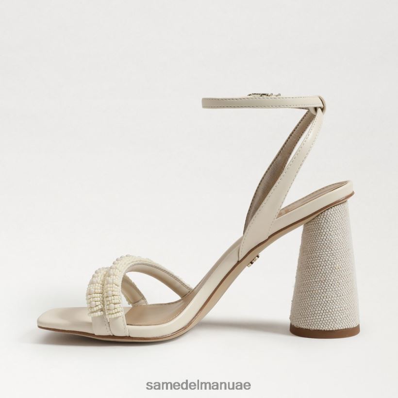 العاج الحديث أحذية Sam Edelman نحيف صندل بكعب عريض من الخرز من كيا 246L6T488