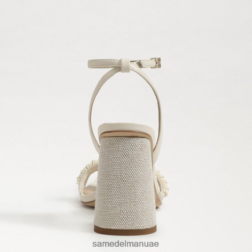 العاج الحديث أحذية Sam Edelman نحيف صندل بكعب عريض من الخرز من كيا 246L6T488