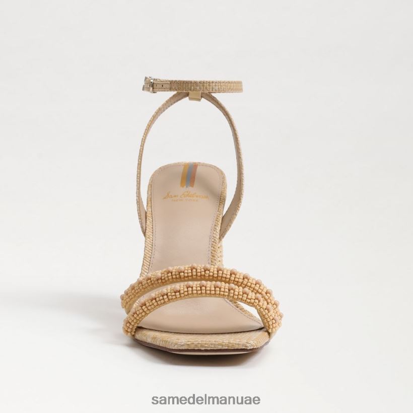 خشب الزان المبيض أحذية Sam Edelman نحيف صندل بكعب عريض من الخرز من كيا 246L6T491