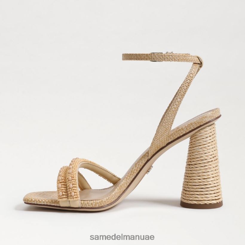 خشب الزان المبيض أحذية Sam Edelman نحيف صندل بكعب عريض من الخرز من كيا 246L6T491