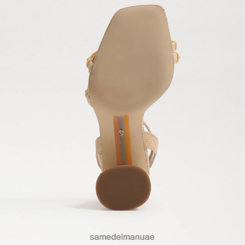 خشب الزان المبيض أحذية Sam Edelman نحيف صندل بكعب عريض من الخرز من كيا 246L6T491
