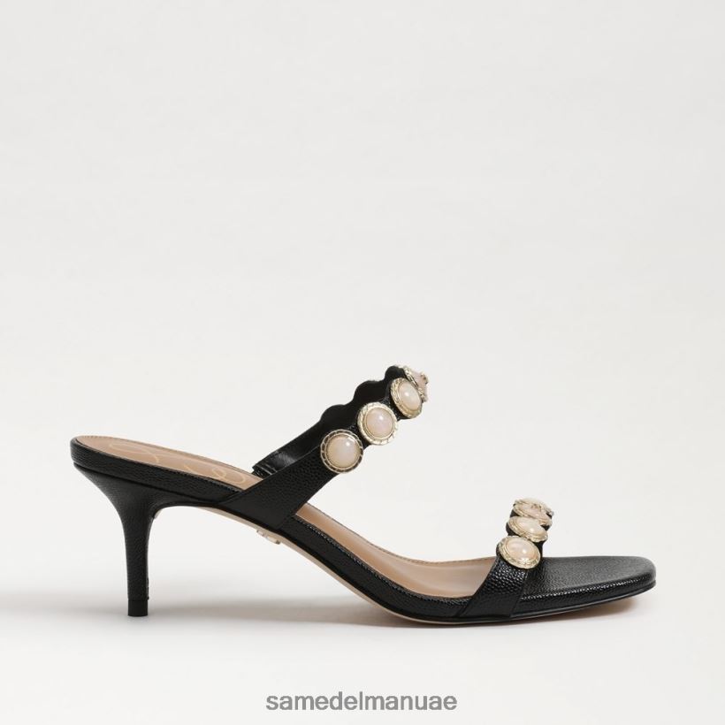 سحلية سوداء أحذية Sam Edelman نحيف بالما هريرة كعب بغل 246L6T494