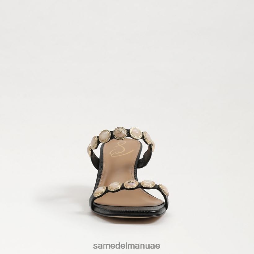 سحلية سوداء أحذية Sam Edelman نحيف بالما هريرة كعب بغل 246L6T494