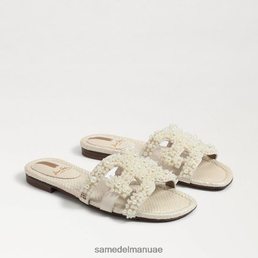 العاج الحديث أحذية Sam Edelman نحيف صندل منزلق من باي بيرلا 246L6T498