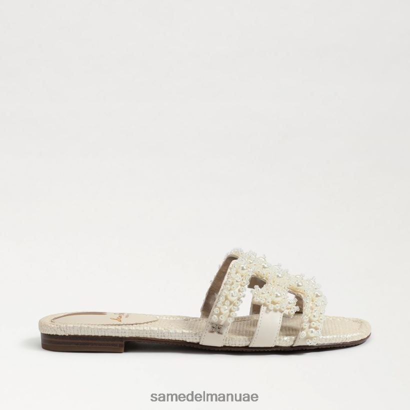 العاج الحديث أحذية Sam Edelman نحيف صندل منزلق من باي بيرلا 246L6T498