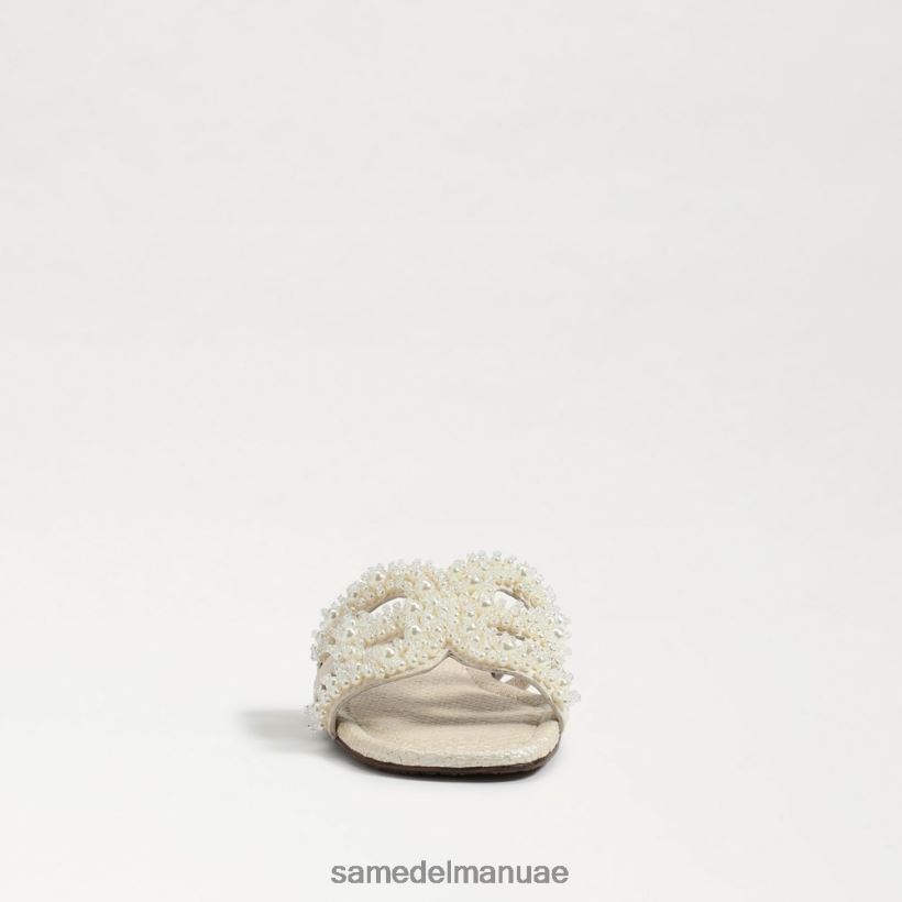 العاج الحديث أحذية Sam Edelman نحيف صندل منزلق من باي بيرلا 246L6T498