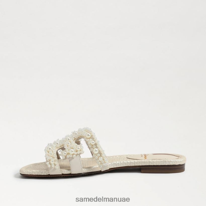 العاج الحديث أحذية Sam Edelman نحيف صندل منزلق من باي بيرلا 246L6T498