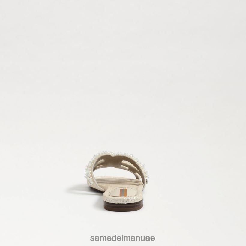 العاج الحديث أحذية Sam Edelman نحيف صندل منزلق من باي بيرلا 246L6T498