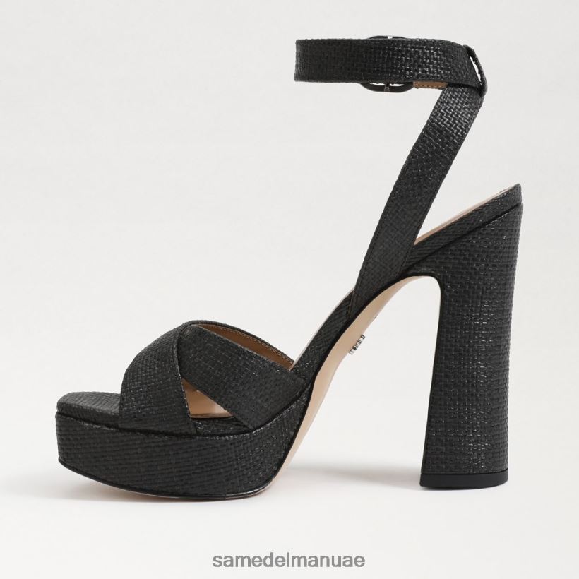 أسود أحذية Sam Edelman نحيف صندل منصة كاينا 246L6T513