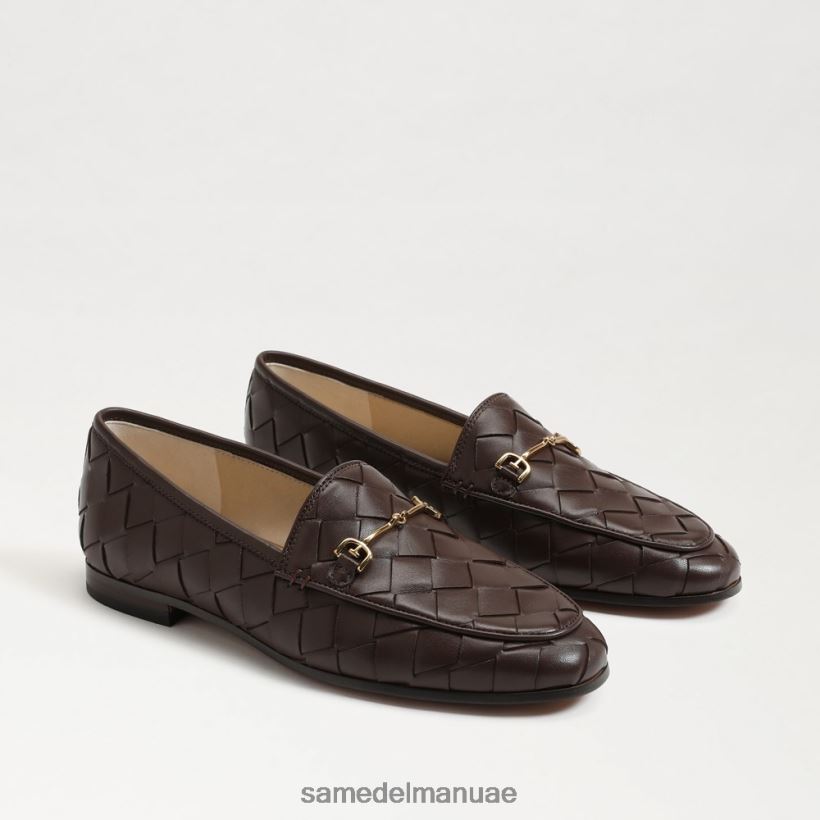 الشوكولاته الداكنة أحذية Sam Edelman نحيف لورين لوفر منسوج قليلاً 246L6T516