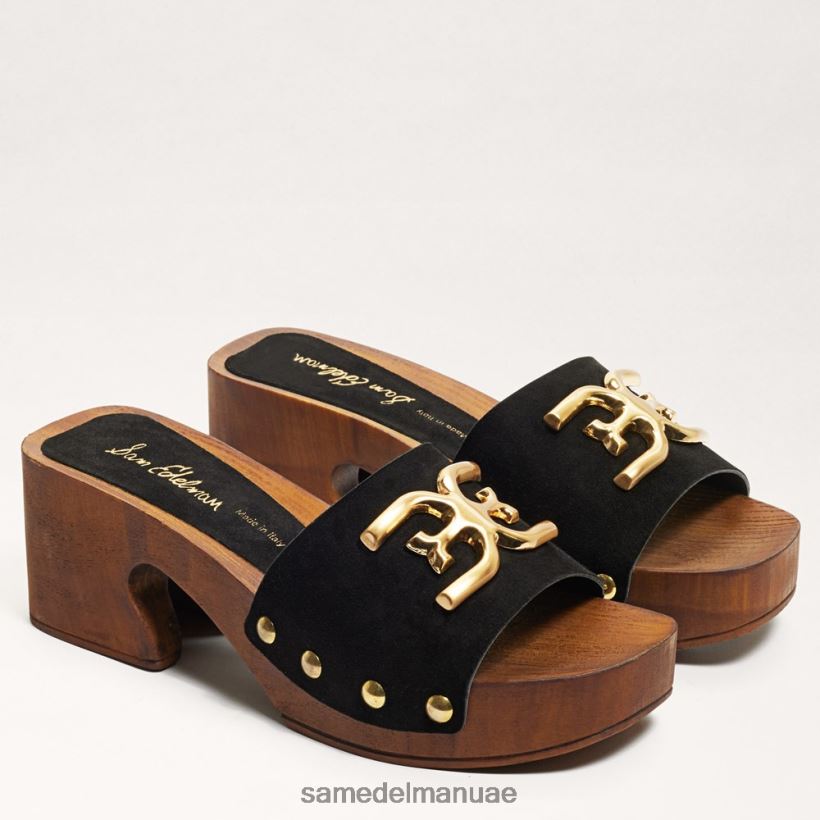 جلد الغزال الأسود أحذية Sam Edelman نحيف صندل بغل فرانسينا 246L6T520
