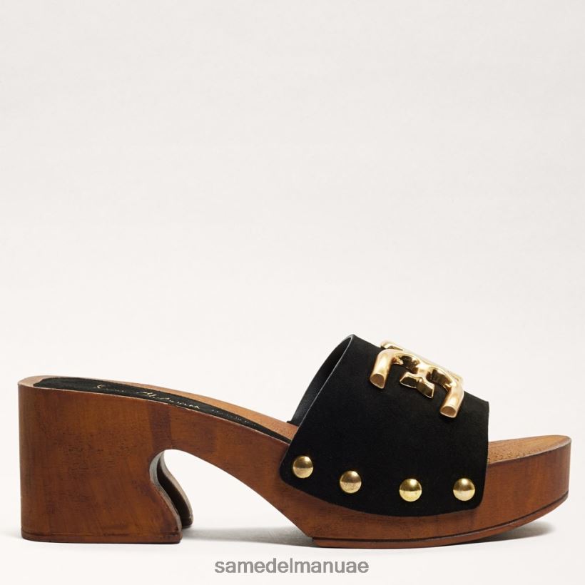 جلد الغزال الأسود أحذية Sam Edelman نحيف صندل بغل فرانسينا 246L6T520