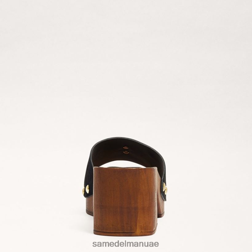 جلد الغزال الأسود أحذية Sam Edelman نحيف صندل بغل فرانسينا 246L6T520