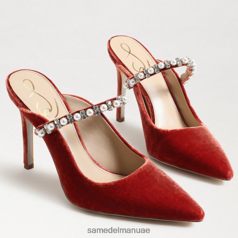 كانيون برتقالي مخملي أحذية Sam Edelman نحيف مضخة بغل هايلاند 246L6T527