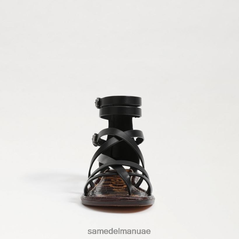 جلد أسود أحذية Sam Edelman نحيف صندل مصارع جيبس 246L6T528